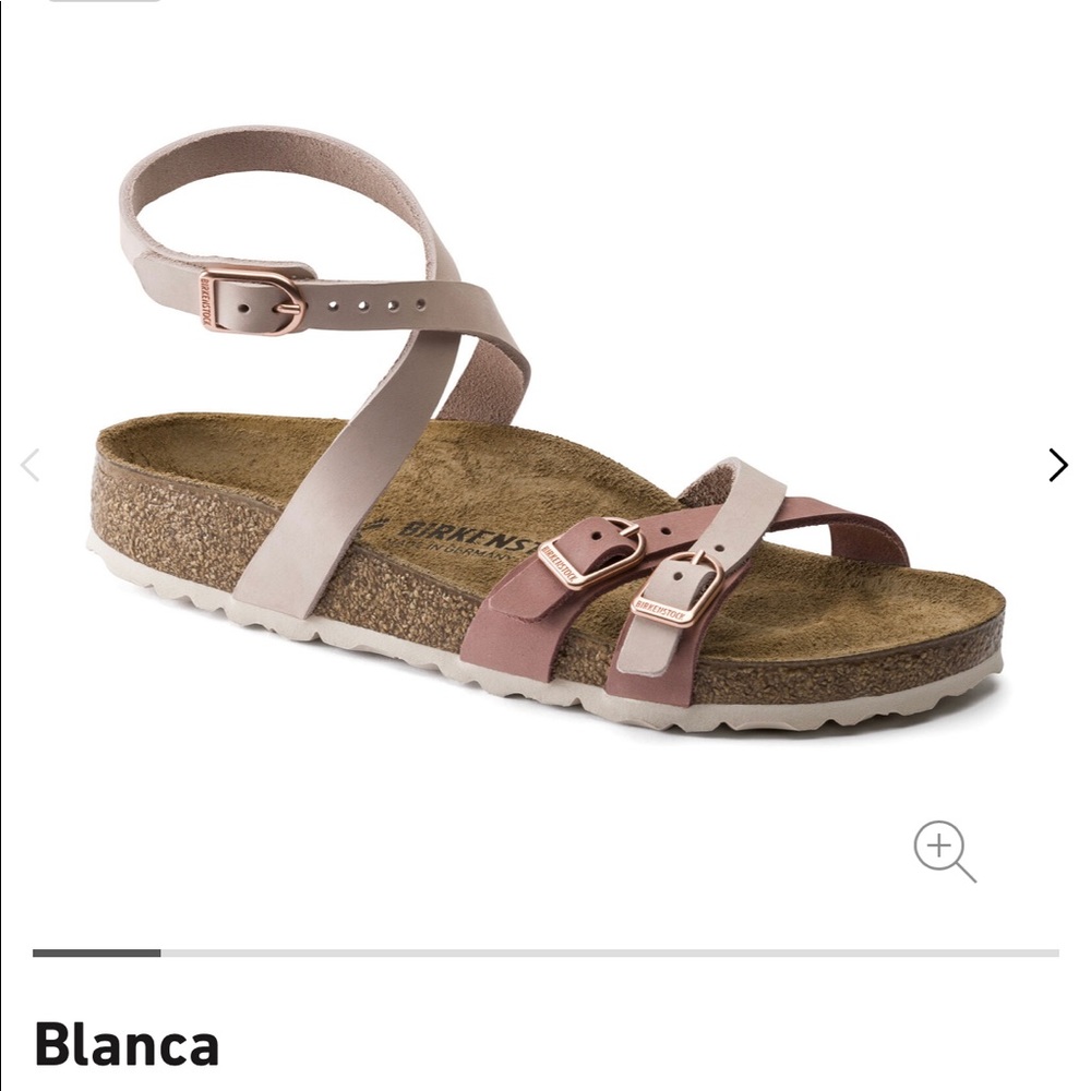 Birkenstock Blanca nubuck leather sandals